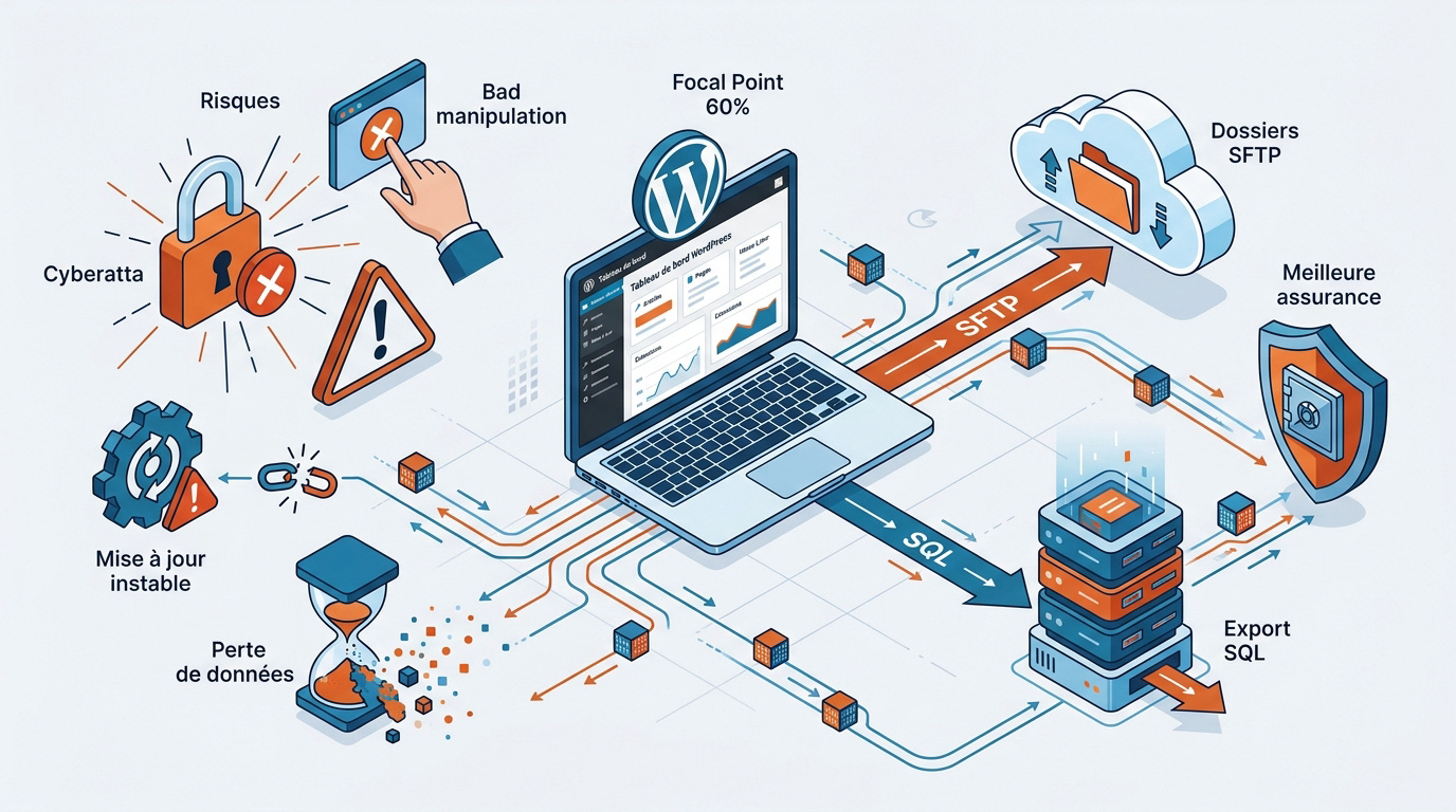 Sécurisation et sauvegarde de données WordPress contre les cyberattaques