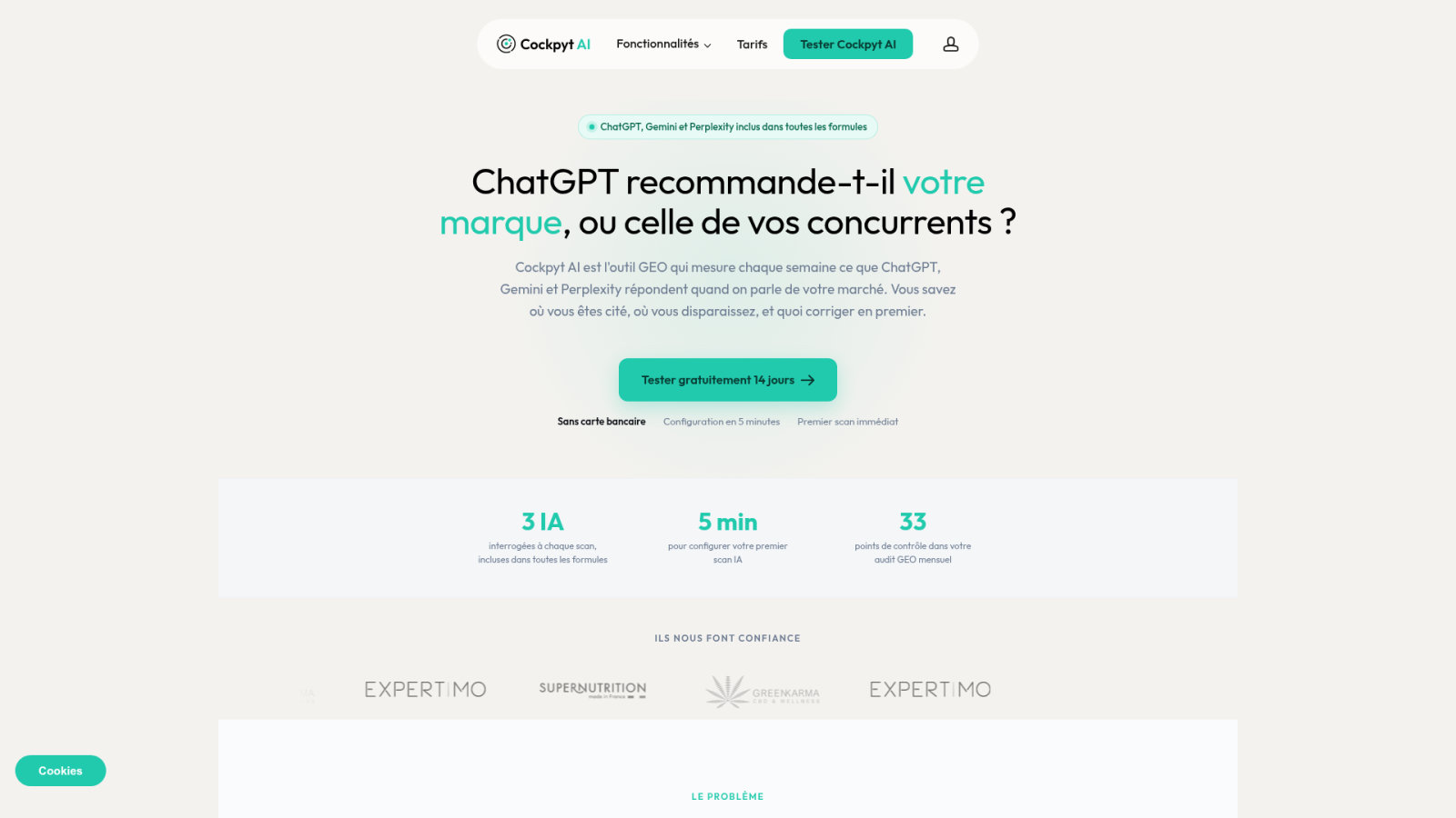 Comment Cockpyt AI évalue concrètement votre présence dans les réponses générées